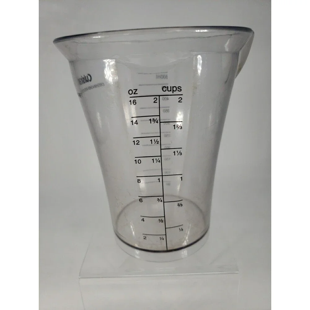 Cuisinart Hand Blending Stick Measuring Cup 2 Cups 16 oz 500ml Used Replacement